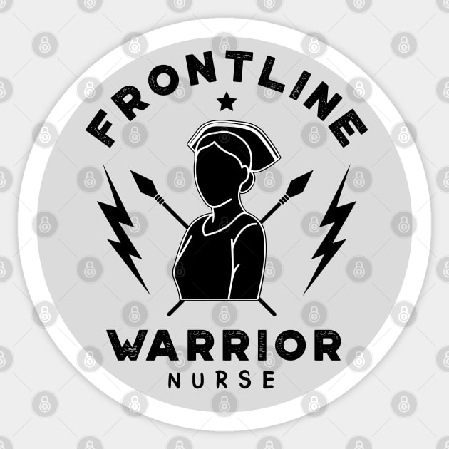 Frontline Warrior Nurse, Frontline Healthcare Worker Sticker by VanTees